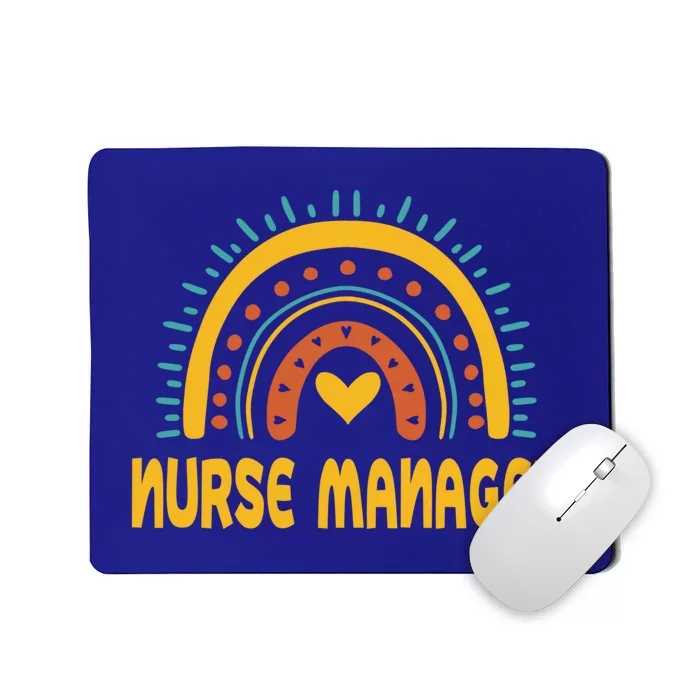 Cute Nurse Ager Rainbow Design Rn Nursing Leadership Meaningful Gift Mousepad