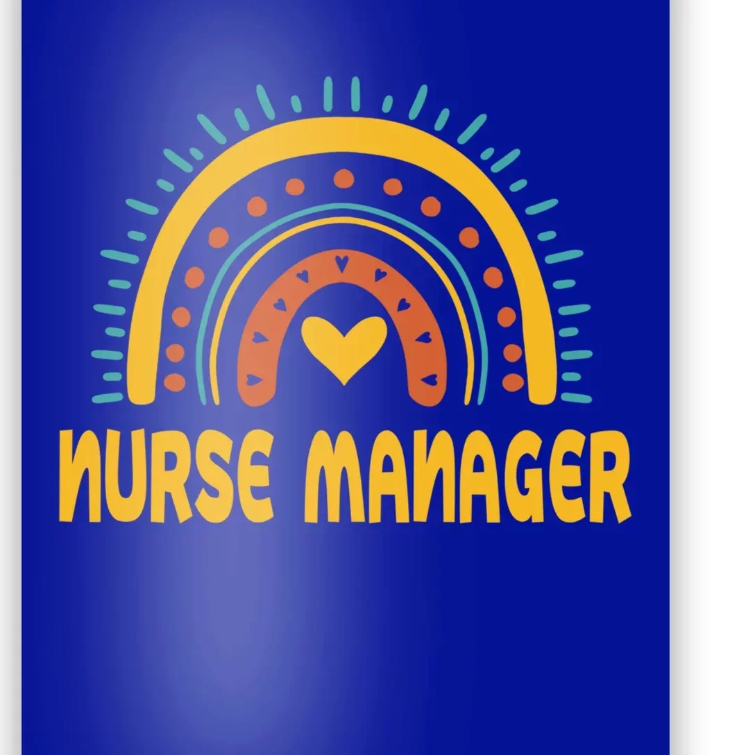 Cute Nurse Ager Rainbow Design Rn Nursing Leadership Meaningful Gift Poster