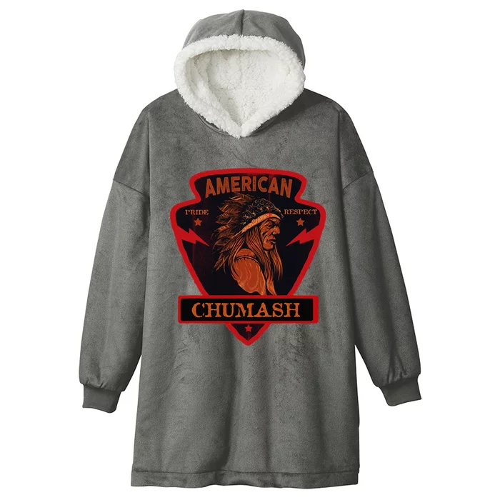 Chumash Native American Indian Pride Respect Arrow Hooded Wearable Blanket