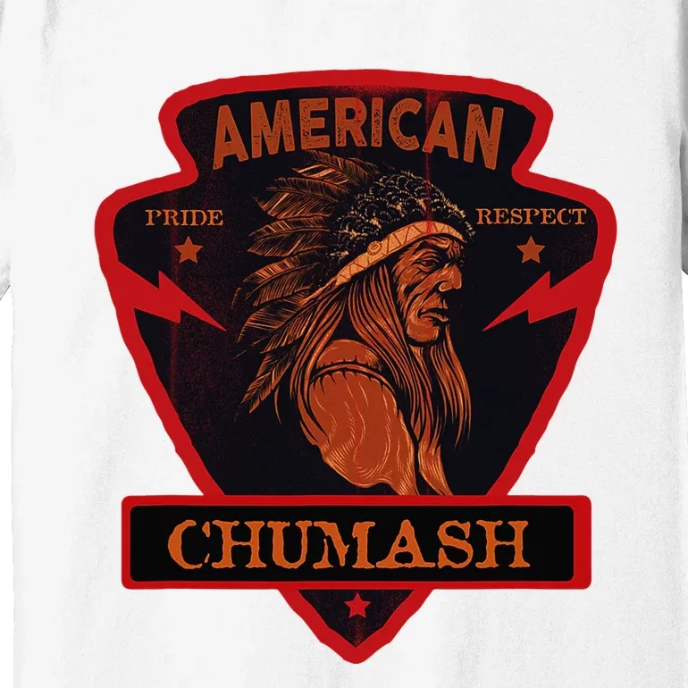 Chumash Native American Indian Pride Respect Arrow Premium T-Shirt