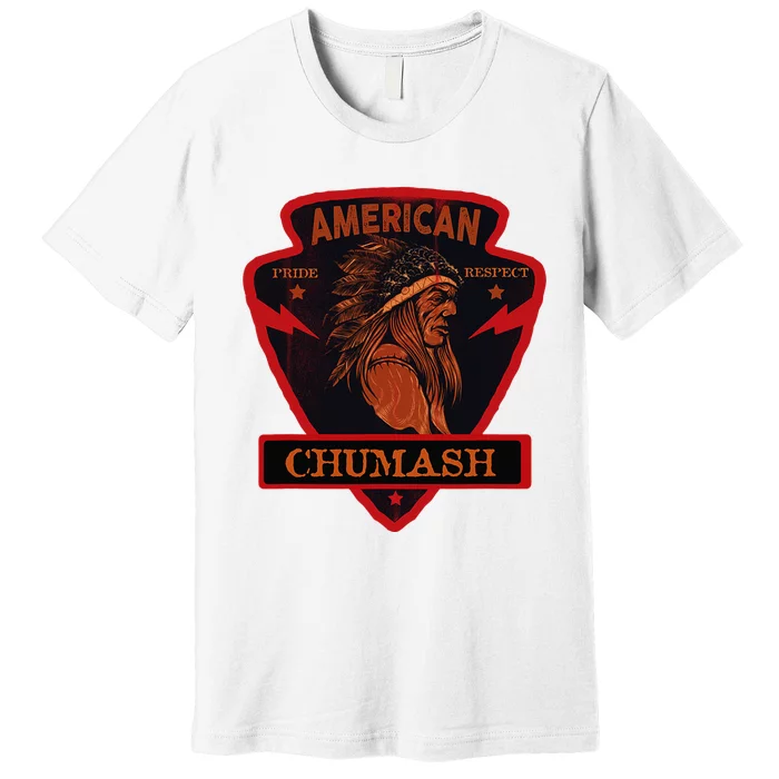 Chumash Native American Indian Pride Respect Arrow Premium T-Shirt