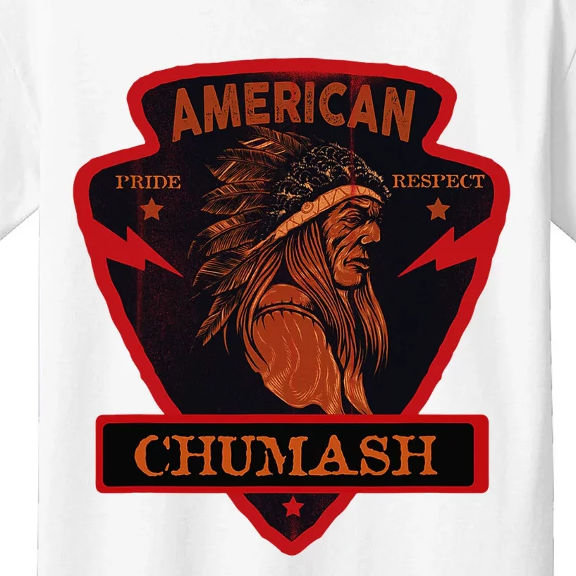 Chumash Native American Indian Pride Respect Arrow Kids T-Shirt