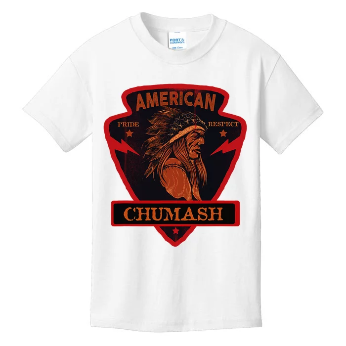 Chumash Native American Indian Pride Respect Arrow Kids T-Shirt