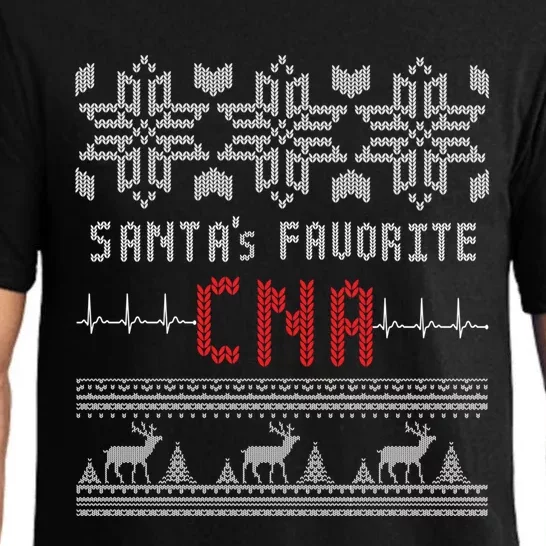 Certified Nursing Assistant Ugly Christmas Sweater Funny Cna Gift Pajama Set