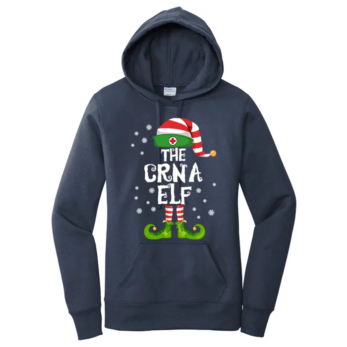 Crna Nurse Anesthetist Elf Family Matching Nursing Christmas Meaningful Gift Women's Pullover Hoodie