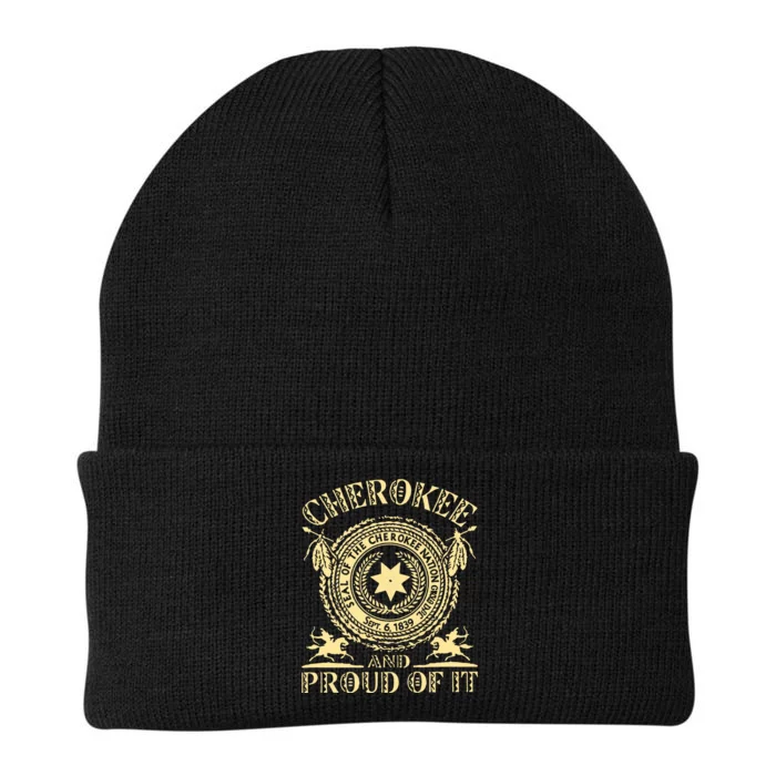 Cherokee Native American And Proud Of It Knit Cap Winter Beanie