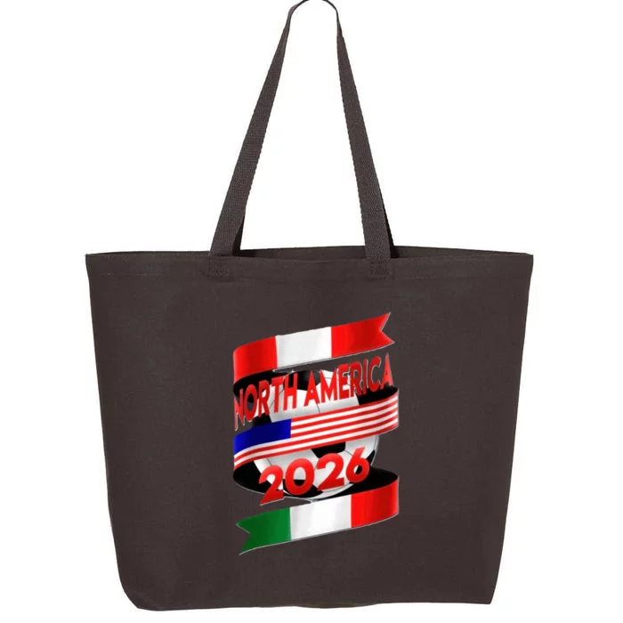 Cool North America Canada Mexico Soccer Cup 2026 25L Jumbo Tote