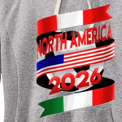 Cool North America Canada Mexico Soccer Cup 2026 Women's Fleece Hoodie