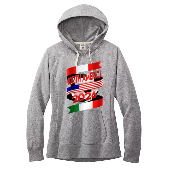 Cool North America Canada Mexico Soccer Cup 2026 Women's Fleece Hoodie