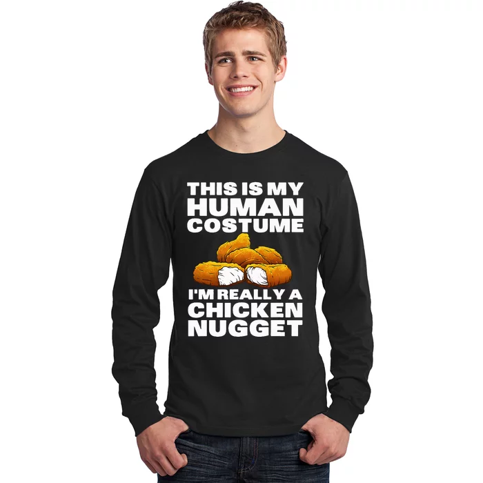 Chicken Nugget Art For Chicken Nugget Costume Long Sleeve Shirt