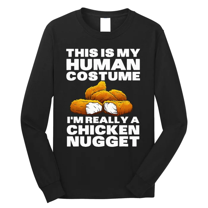 Chicken Nugget Art For Chicken Nugget Costume Long Sleeve Shirt