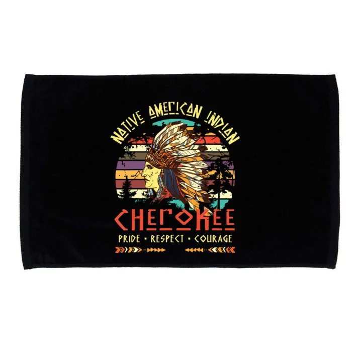 Cherokee Native American Indian Pride Indigenous Tribe Microfiber Hand Towel