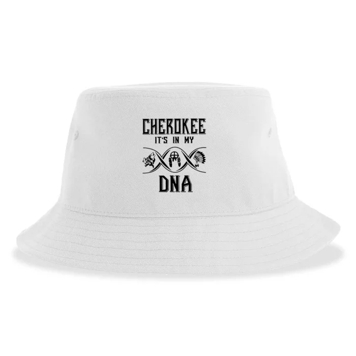 Cherokee Native American Its Is In My DNA Sustainable Bucket Hat