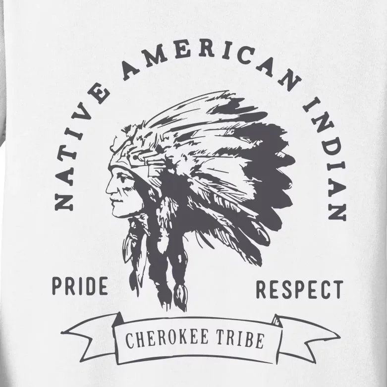 Cherokee Native American Kids Long Sleeve Shirt