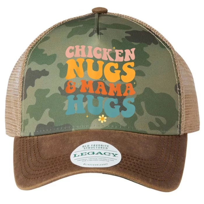 Chicken Nugs And Mama Hugs Nuggets Foodies Lovers Legacy Tie Dye Trucker Hat