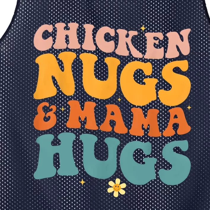 Chicken Nugs And Mama Hugs Nuggets Foodies Lovers Mesh Reversible Basketball Jersey Tank