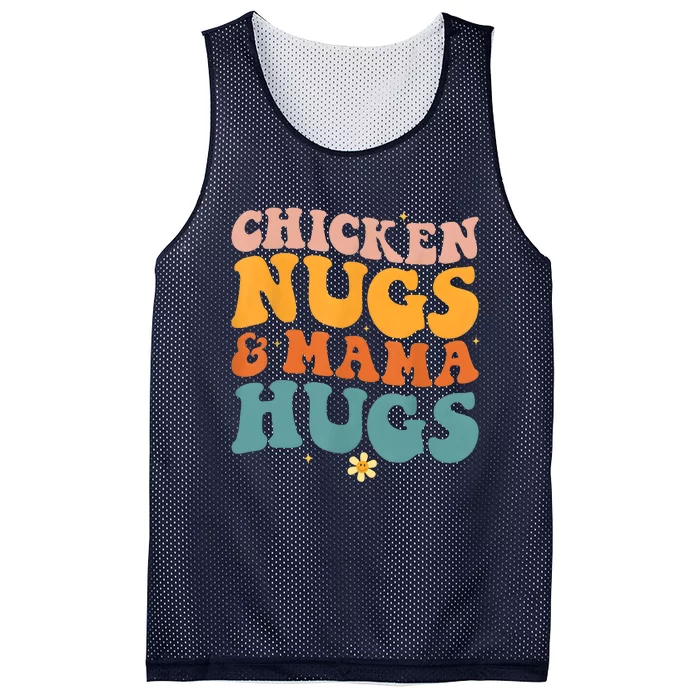 Chicken Nugs And Mama Hugs Nuggets Foodies Lovers Mesh Reversible Basketball Jersey Tank