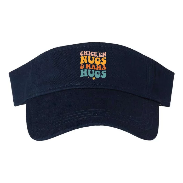 Chicken Nugs And Mama Hugs Nuggets Foodies Lovers Valucap Bio-Washed Visor