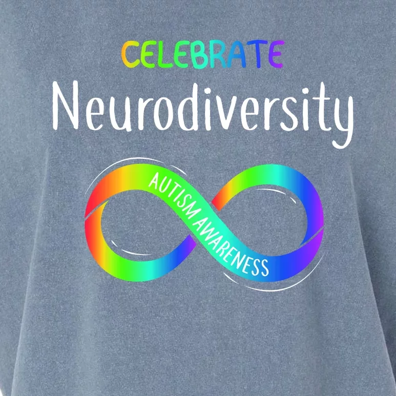 Celebrate Neurodiversity Autism Awareness Month Infinity Garment-Dyed Women's Muscle Tee