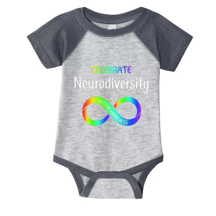 Celebrate Neurodiversity Autism Awareness Month Infinity Infant Baby Jersey Bodysuit