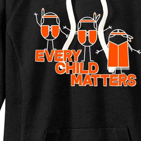 Cute Native American Every Child Matters Women's Fleece Hoodie