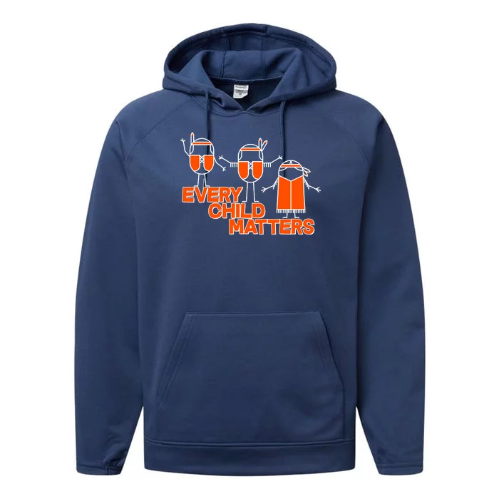 Cute Native American Every Child Matters Performance Fleece Hoodie