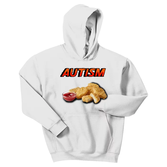 Chicken Nugget Autism Cringey Kids Hoodie