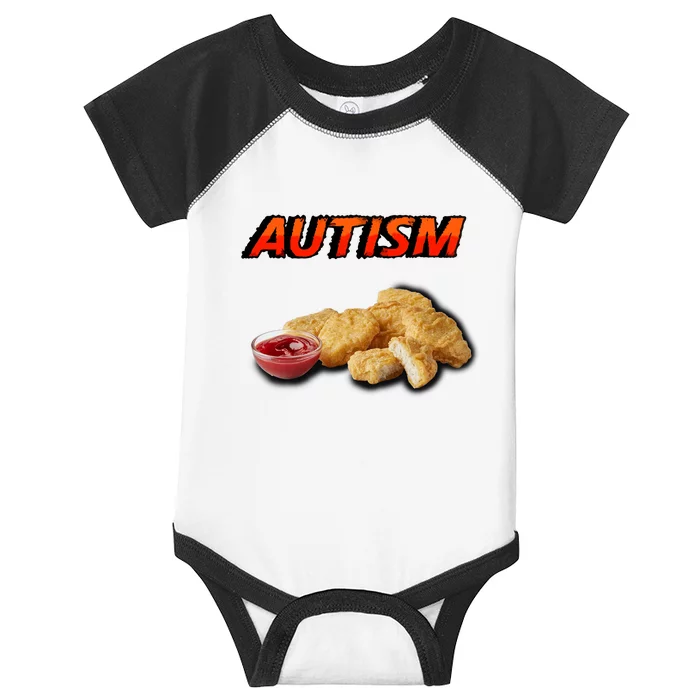 Chicken Nugget Autism Cringey Infant Baby Jersey Bodysuit