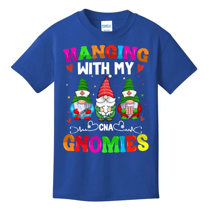 Certified Nursing Assistant Hanging With My Cna Gnomies Gift Kids T-Shirt