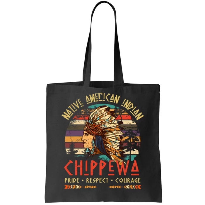 Chippewa Native American Indian Pride Indigenous Tribe Tote Bag