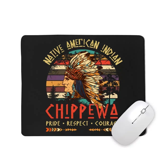 Chippewa Native American Indian Pride Indigenous Tribe Mousepad