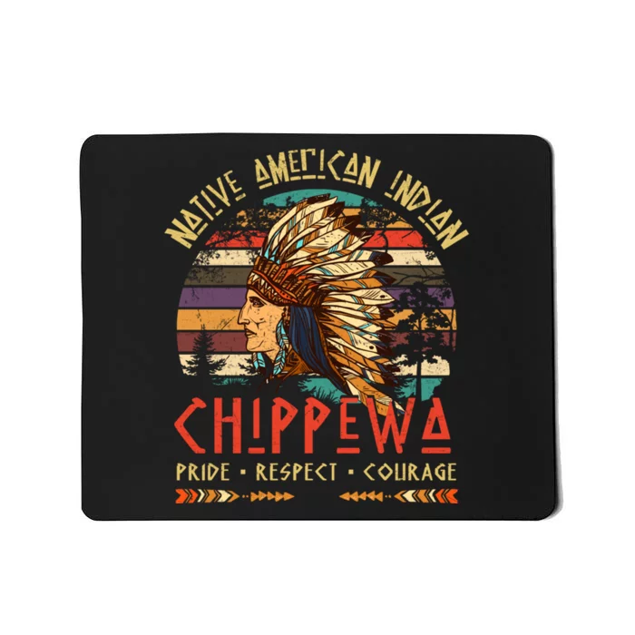 Chippewa Native American Indian Pride Indigenous Tribe Mousepad