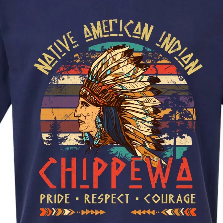 Chippewa Native American Indian Pride Indigenous Tribe Sueded Cloud Jersey T-Shirt