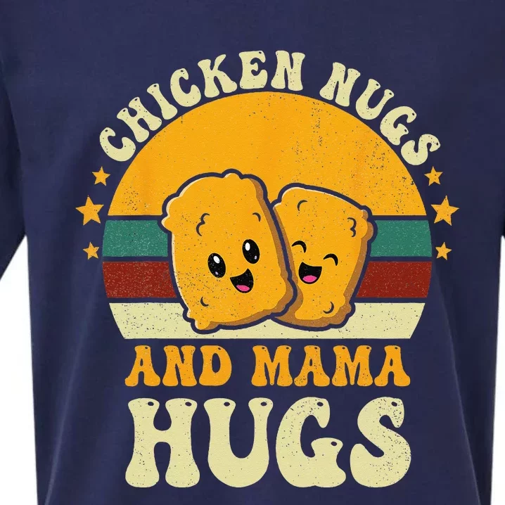 Chicken Nugs and Mama Hugs Toddler for Chicken Nugget Lover Sueded Cloud Jersey T-Shirt