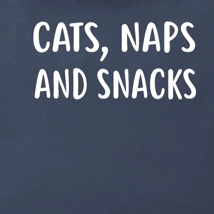 Cats Naps And Snacks Funny Ca Loer Gif Zip Tote Bag