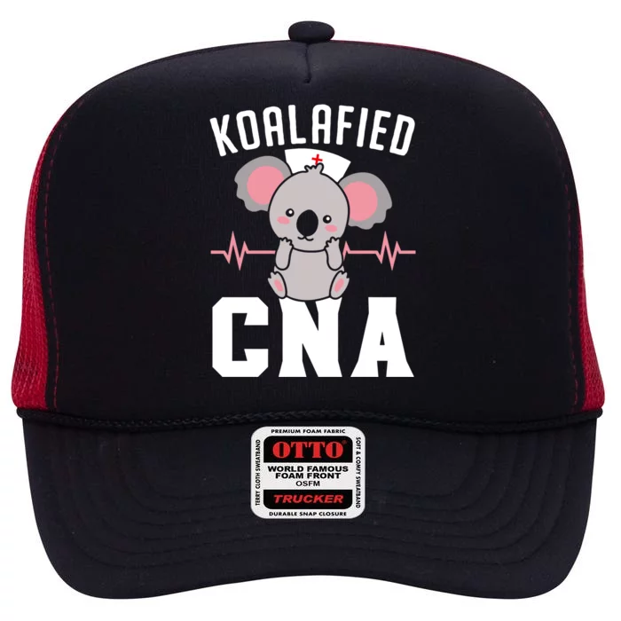 Certified Nursing Assistant Medical Worker Koalafied Cna Gift High Crown Mesh Trucker Hat