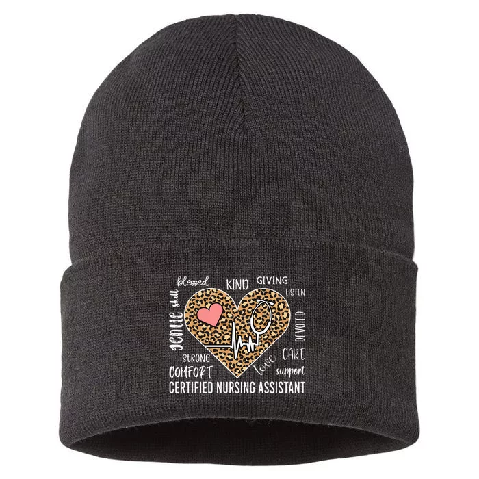 CNA Nurse Appreciation Certified Nurse Assistant CNA Sustainable Knit Beanie