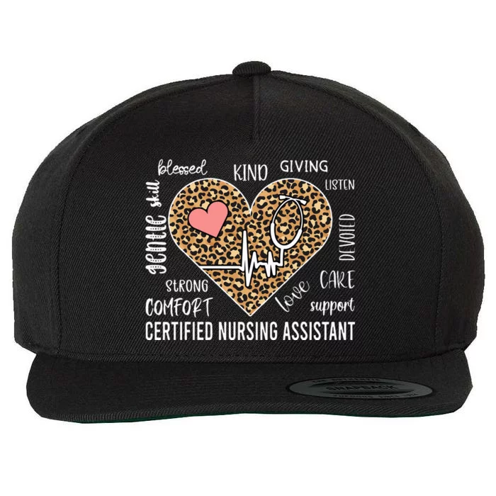 CNA Nurse Appreciation Certified Nurse Assistant CNA Wool Snapback Cap