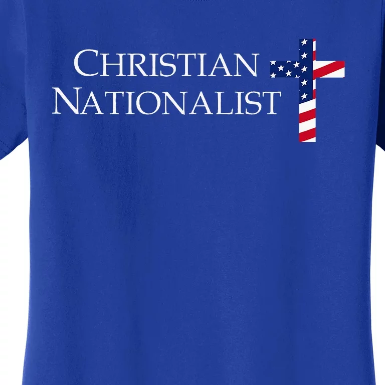 Christian Nationalist American Flag Women's T-Shirt