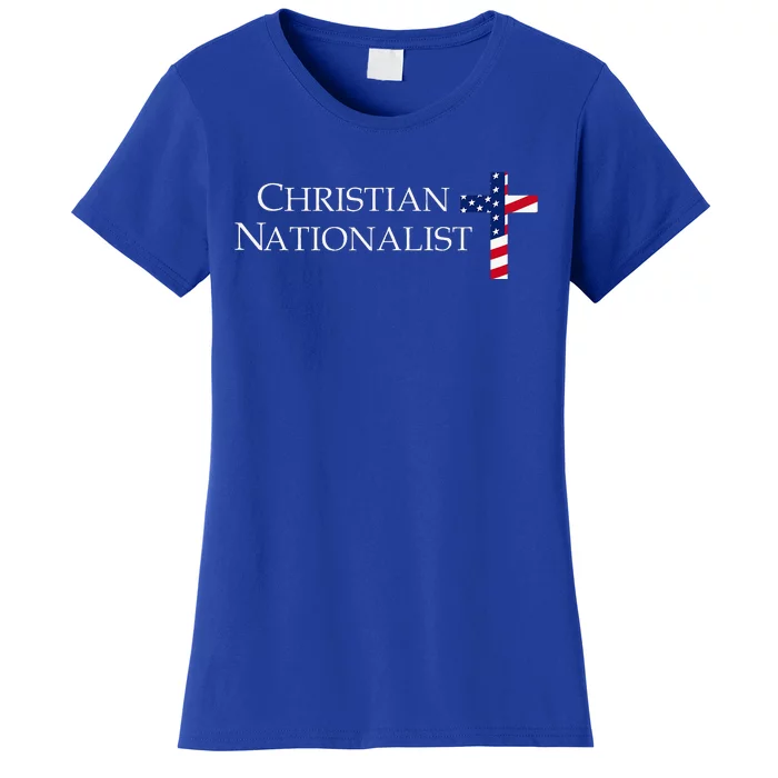 Christian Nationalist American Flag Women's T-Shirt