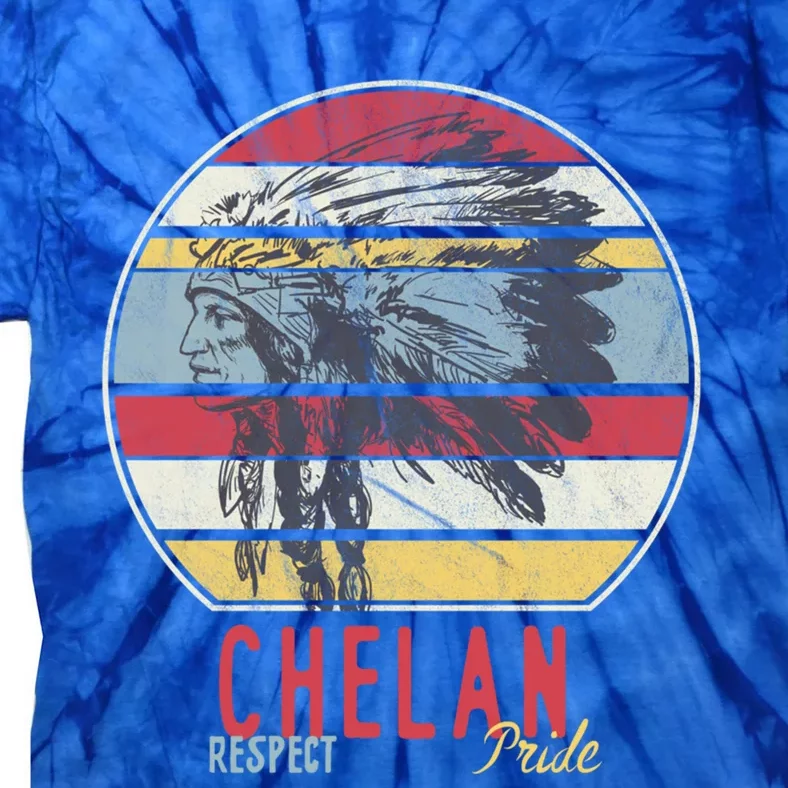 Chelan Native American Indian Tribe Respect Pride Retro Sun Gift Tie-Dye T-Shirt