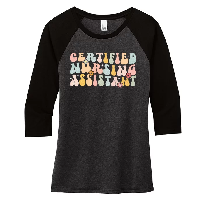 Certified Nursing Assistant Women's Tri-Blend 3/4-Sleeve Raglan Shirt