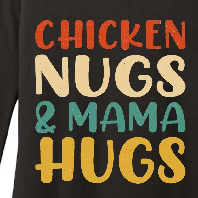 Chicken Nugs and Mama Hugs Foodies Lovers Womens CVC Long Sleeve Shirt