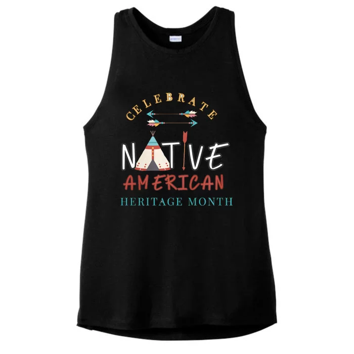 Celebrate Native American Heritage Month Ladies Tri-Blend Wicking Tank