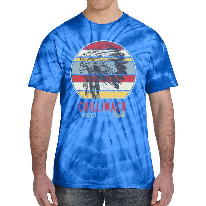 Chilliwack Native American Indian Tribe Respect Pride Retro Gift Tie-Dye T-Shirt