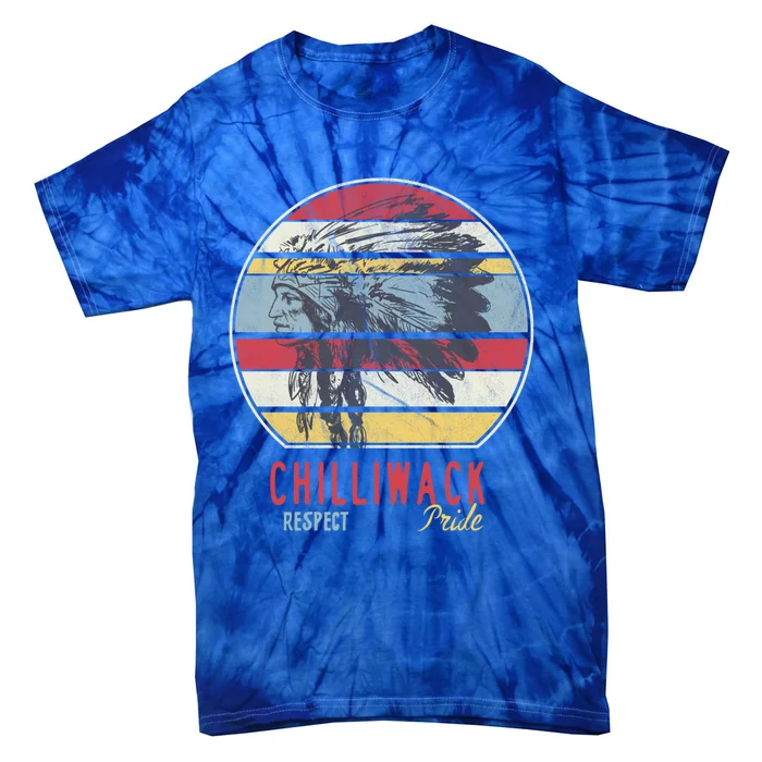 Chilliwack Native American Indian Tribe Respect Pride Retro Gift Tie-Dye T-Shirt