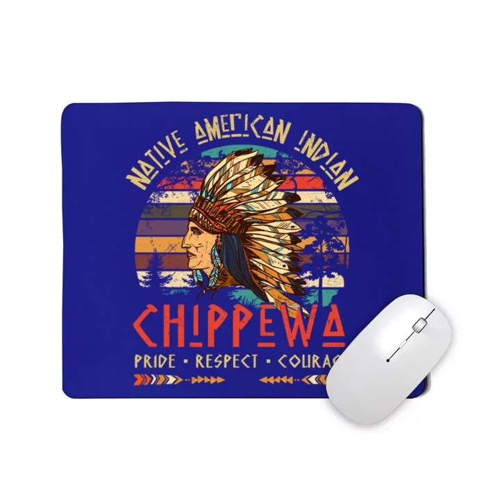 Chippewa Native American Indian Pride Indigenous Tribe Gift Mousepad