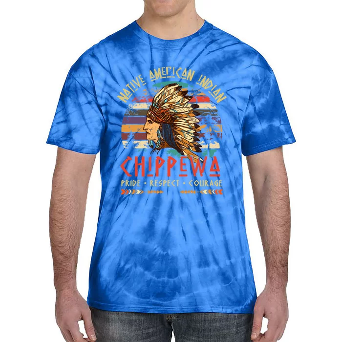 Chippewa Native American Indian Pride Indigenous Tribe Gift Tie-Dye T-Shirt