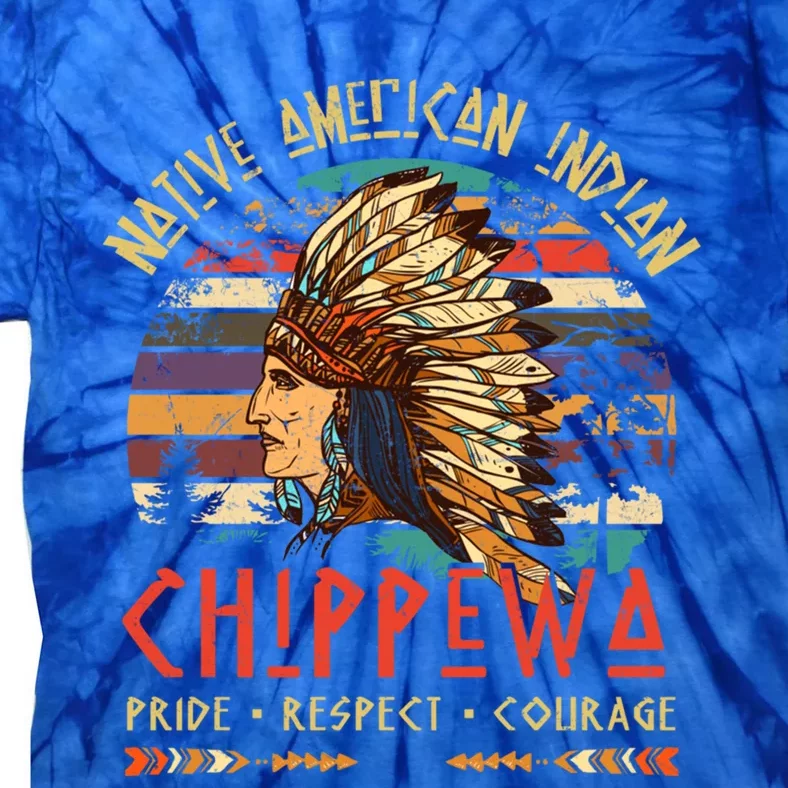 Chippewa Native American Indian Pride Indigenous Tribe Gift Tie-Dye T-Shirt