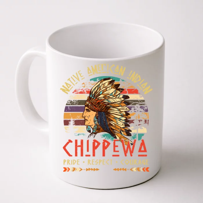 Chippewa Native American Indian Pride Indigenous Tribe Gift Front & Back Coffee Mug